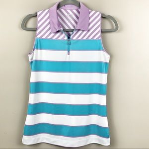 Slazenger Golf Zip up Collard Tank S